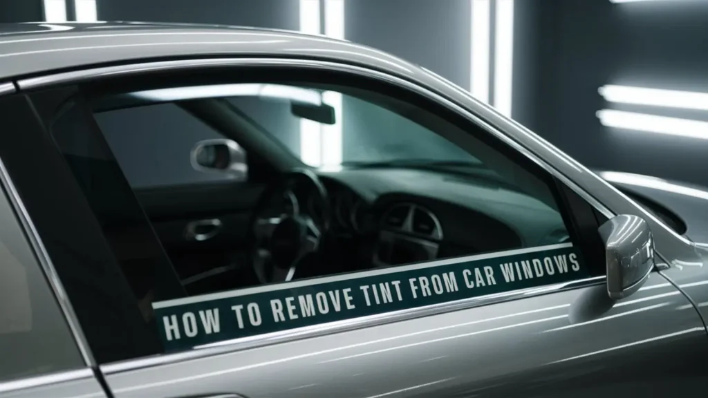 how to remove tint from car windows_