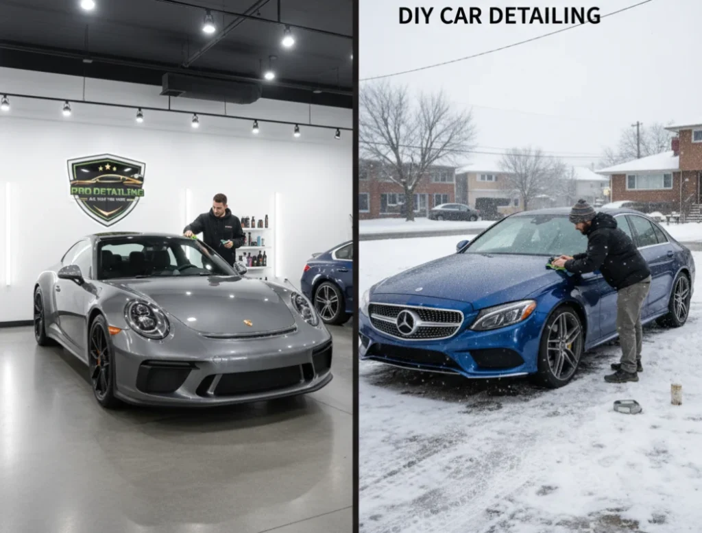 DIY Car Detailing vs Professional Detailing Side-by-Side Comparison