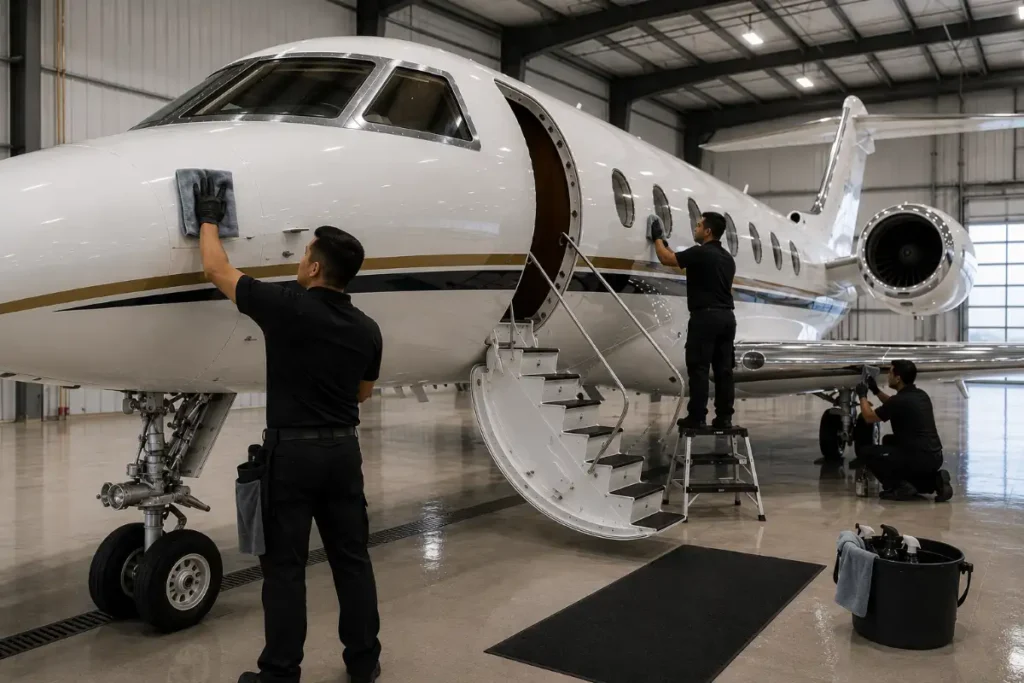 What Private Jet Detailing in Northern Virginia Actually Means